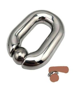 NXY Cockrings Paslanmaz Çelik Scrotum Ağırlık Kolye Top Ssanser Testis BDSM Aksesuarları Horoz Yüzük Penis Kısıtlama Seks Oyuncakları F7275770