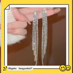 2024 Designer 925 silver needle South Korea's shiny delicate diamond snowflake earrings female fashion exaggerated geometric earrings factory 0GS6
