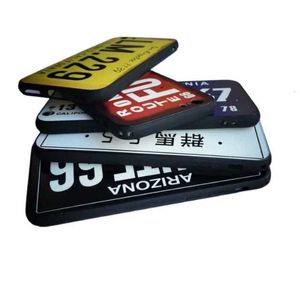 Cell Phone Cases License Plate Number Phone Case For iPhone 7 Plus 6 6s TPU pro max Cases Car Number License Plate Capa Funda Coque Cover KFZF