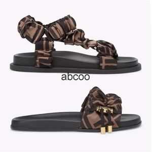 Designer slippers new luxury ribbon sandals womens mens slipper leather sandals hook ring casual shoes size 36-41