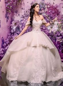 Quinceanera sukienki biała impreza balowa suknia balowa