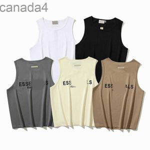 Designer Men Women Sleeveless Vest Summer Ess Tshirt White Black Letter Printing T-shirt Clothing Spray Letter Short Sleeve F0g Mens RL82