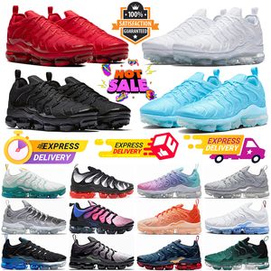 2024 Triple Black White Plus Tn Mens Womens Running Shoes Fuchsia Dream Pink Spell University Blue Coquettish Purple All Red Pastel Shark Hyper Sneakers Trainers T3