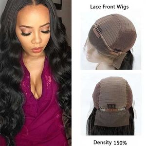 Wigs 150% Density Lace Front Human Hair Wigs With Baby Hair Wholesale Brazilian Body Wave Lace Front Human Hair Wigs For Black Women