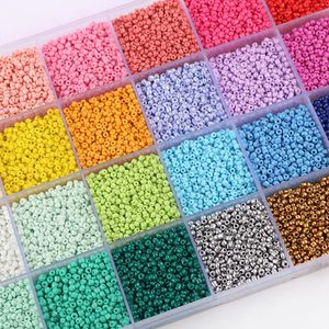 7500PCS 2mm Glass Seed Beads Started Kit Small Craft Beads With Tool Kit for DIY Craft Bracelet Earrings Jewelry Making Supplies 231229