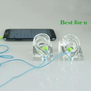 Mannequin Free Shipping! Fashionable Clear Earphone Mannequin Ear Mannequin Ear Model For Earphone Display Hot Sale