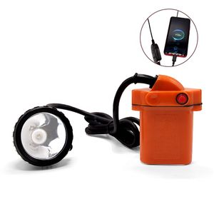 KL7.8LM Взрывозащищенный светодиодный налобный фонарь для горнодобывающей промышленности USB Power Bank 5 Вт Шахтерская лампа с защитным колпачком
