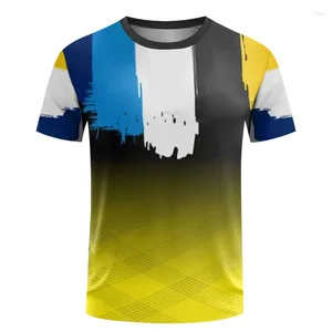 Erkek Tişörtleri Erkekler T-Shirt Koşan Kadınlar Ultra Nefes alabilen Spor Giyim Yaz Hızlı Kurutma Fitness Kısa Kollu Badminton Eğitim