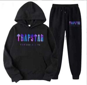 Lüks çift Trapstar Tasarımcı Mens Tracksits Kadınlar İki Parça Çifti Gevşek Koşu Terzyosu Kapşonlu Basılı Mektup Polar Hoodie Pantolon Set Seti S SET S ML XL XXL XXX 6EXJ