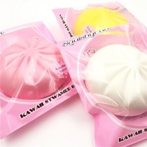 Charms 10pcs/lot 13CM New Jumbo Squishy Sugar Big Bread Buns kawaii Slow Rising Squeeze Toys Food Sweet Cream Scented Original Package Wh