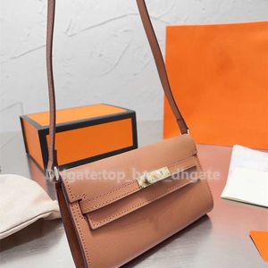 Echte Lederbeutelkupplungsbeutel braune Brieftaschenkartenhalter für Frauen und Männer Designer