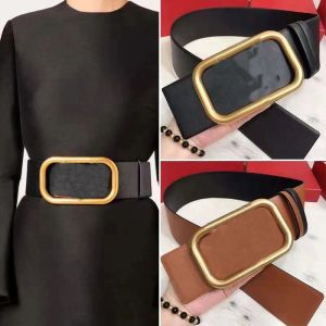 Golden mirror quality designer belts for women Luxury white black casual Belts Genuine Leather Men Cowhide Bronze Silver gold Buckle Sided Metal Optiona 90-125cm