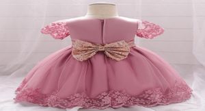 Girl039s Dresses Solid Color Princess Costume Elegant Formal Kids Lace Dress For Girls1976917