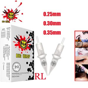 Machine 20pcs Bigwasp Pro Rl Selected Tattoo Cartridge Needles Sterile Permanent Makeup Hine Rotary Pen Round Liner Cartridge Needles