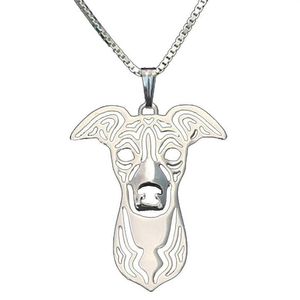 Colares Pingente Galgo Italiano Cão Animal Charme Ano Presentes Para Amantes Mulheres Jewelry2065