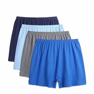 Underpants 4pcs/Los Unterwäsche Männer Unterhose für Baumwoll Männer Höschen weiche Boxer Shorts Männliche Dessous Lose Home High Tailler Boxer Mann Mann