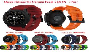 Garmin Fenix 5x 5 5S Plus 3 3 HR Forerunner 935の26220mmウォッチバンド935クイックリリースシリコーンイージーフィットバンドストラップFA6251532