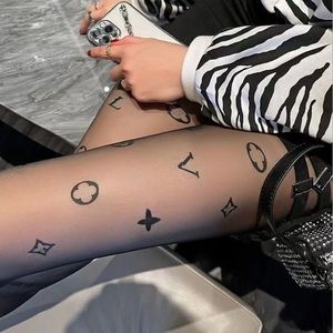 Sexy letter stockings, multi-color, pure desire bottom pantyhose, fashionable leg slimming, trendy stockings