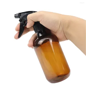 Bottiglie di stoccaggio Flacone spray vuoto in vetro ambrato con spruzzatore a grilletto Etichette per lavagna per prodotti per la pulizia di oli essenziali