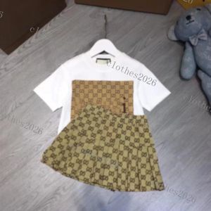 Sets Clothing Sets Baby Girls Designer Dress Suits Kids Luxury Clothing Sets Girls Skirt Childrens Classic Clothes Sets Letter Clothing