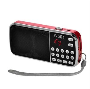Electronics Radio Y501 Digital Portable Audio LCD FM głośnik USB MP3 muzyka odtwarzacz 2021