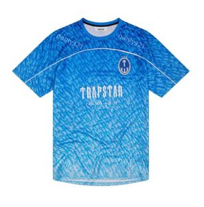 Herr t-shirts begränsade nya Trapstar London t-shirt kort ärm unisex blå skjorta för män mode harajuku tee toppar manliga t skjortor all-match bras