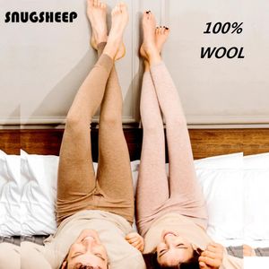 Unterhose 100% Merino Wolle Wärme Unterwäsche Männer Winter Strumpfhosen Frauen Leggings Hosen für Herren warme lange Johns Dicke Dicke Slipbasis Schicht