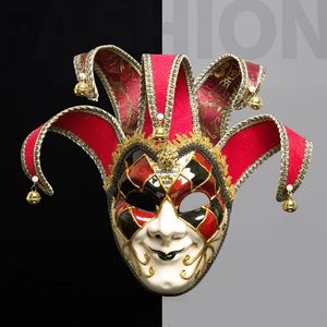 Masks Italy Venice style 44*17cm Christmas masquerade Plastic Full Face Antique mask 3 colors For Cosplay NightClub