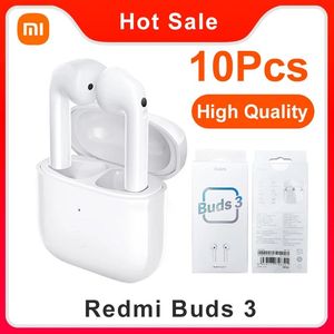 Fones de ouvido atacado xiaomi redmi buds 3 tws verdadeiro sem fio bluetooth 5.2 controle toque ip54 à prova dip54 água fone música