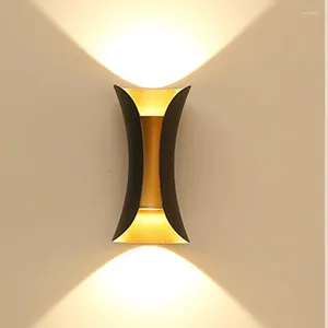 Lampada da parete moderna a LED antica per illuminazione da bagno, specchio per camera da letto, testata del letto, luci a castello nere