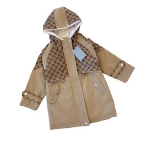 Куртки Детский зимний комбинезон с капюшоном Зимнее пальто для мальчиков Зимняя одежда Пуховая хлопковая теплая детская верхняя одежда Парки с меховым воротником Размер 90-160 см A06 Dro Dhsdg