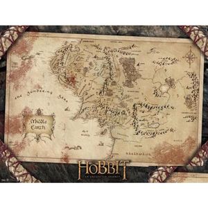 Målningar The Hobbit Middle Earth Map Art Silk Print Poster 24x36inch60x90cm 0156219606 Drop Delivery Home Garden Arts Crafts Dhofb