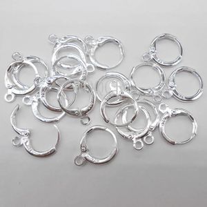 Polnisch 100PCS Heißer Verkauf 925 Sterling Silber Schriftzug Ohrring Haken Ohrhaken Frau Schmuck Hebel Zurück DIY Machen Zubehör Erkenntnisse