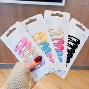 Hair Accessories 6pcs Korean Kawaii Drip Pin Candy Color Headwear Girls Kids Wholesale