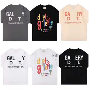 Męskie galeria koszulek Designer Designer Summer Galary Shirt Alphabet Printed Star Te same zaokrąglenia Krótkie rękawe T-shirt dla mężczyzn i kobiet G2 9HZD