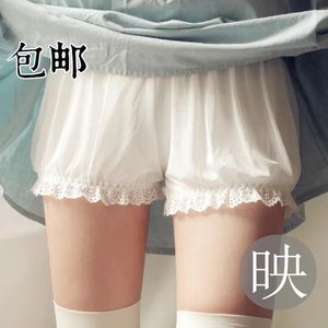 Saias preços por atacado Lolita cosplay renda feminina bolha bolhas bloomer sob shorts lanterna elástica shorts de verão renda respirável preto branco