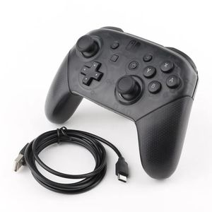 Joysticks bluetooth controle remoto sem fio pro gamepad joystick para nintendo switch pro console preto com logotipo