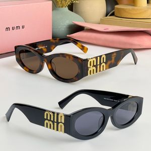 Mode miu Sonnenbrille Damen Designer Cat Eye Tellerbrille Dicker Rahmen Sonnenschirm Sonnenbrille Buchstaben Herren Sonnenbrille