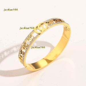 2024 designer bracelet Bangle Wholesale Classic Bracelets Women Bangle Luxury Designer Bracelet Crystal 18K Plated Stainless steel Wedding Lovers Gift Jewelry