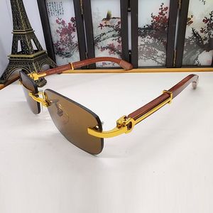 Luxuoso designer óculos de sol para mulher polarizada mens esporte moda polígono único sunglass festa viagem praia madeira pessoal carti sun glas