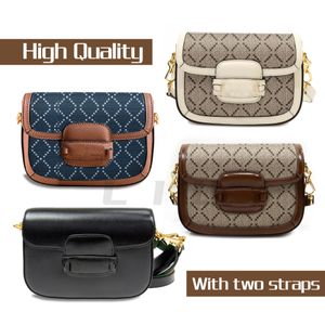 Alta Qualidade Couro Feminino Moda Designers Bolsa Bolsa Crossbody Câmera Horsebit Mini 1955 Mulher Embreagem Bolsas De Ombro Luxurys Handle Vintage Saddle Handbags