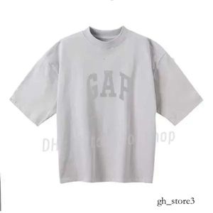 갭 tshirt 23ss mens 디자이너 티셔츠 셔츠 여자 느슨한 티셔츠 kanyes 클래식 웨스트 갭 3 파티 패션 세척수 짧은 슬리브 761