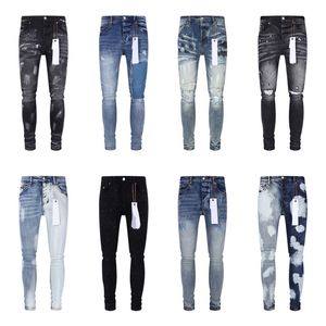 Purple Jeans Designer Pants Mens Jeans Jeans Jeans Designer Prant для мужского черного 2024 Новый стиль вышивка самостоятельно и маленькие ноги модные женские размеры 29-40