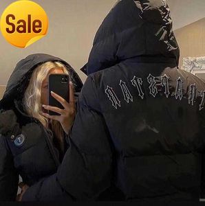 Männer Jacken Winter Männer Trapstar Jacke Aw20 Irongate Mit Kapuze Gesteppte Frauen Warme Vintage Kurze Top Gestickte Schriftzug Mantel