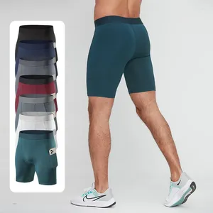 Pantaloncini da uomo Pantaloni estivi ad asciugatura rapida Pro Stretch Aderenti Corsa Allenamento Sport Fitness Traspirante Compressione a cinque punti