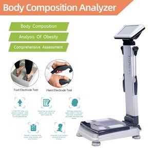 Slantmaskin Fabriksförsörjning Body Fat Analyzer med färgtrycksmaskinskala digital fitness gymnastik