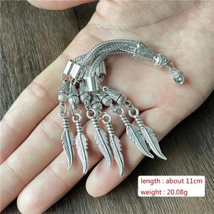 Armband 10st bladkniv Metal Tassel Pendant Rosary Pendant för smycken som gör DIY handgjorda bönpärla armband halsbands tillbehör