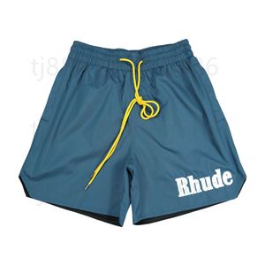 Mens Shorts Rhude Mens Shorts Designer Shorter Men Women Swim Short Cashew Flower Knit Drawstring Capris Men Couples Joggers Sportswear Loose ru Casual B UEW5