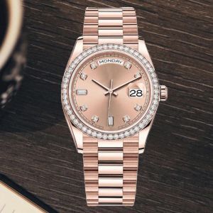 Commerce Watch Diamond Watches Boy Classic Watch 41mm تلقائيًا تقويمًا مزدوجًا قابلة للطي