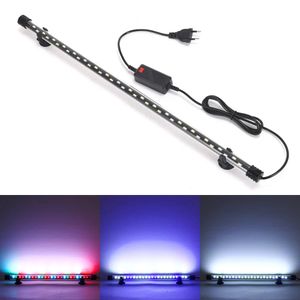 Microfones Aquarium Light LED Plant Grow Lamp Waterproof Fish Tank Light 1858cm Underwater Aquariums Decor Lighting 90260V 5730Chip